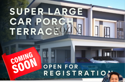 Super Large Car porch Terrace House @ Tabuan TT3