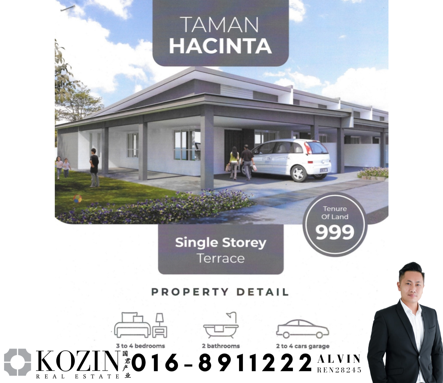 New Single Storey terrace At Malihah Matang